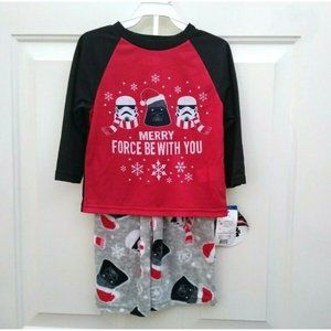 Star Wars Merry Force Be With You 2 Pc Set Size 2T New